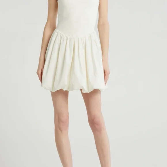 Wayf Cream Spaghetti Strap Dress - Picture 3 of 3